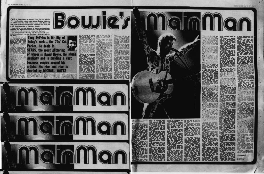 Bowie's MainMan